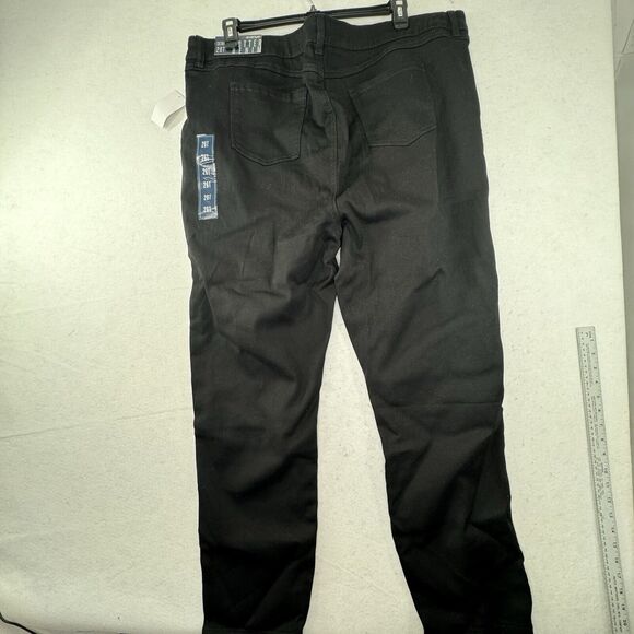 NEW Avenue 26T Butter Denim Black Jeans Womens Plus Size 26 Tall Stretchy Skinny - Picture 10 of 14